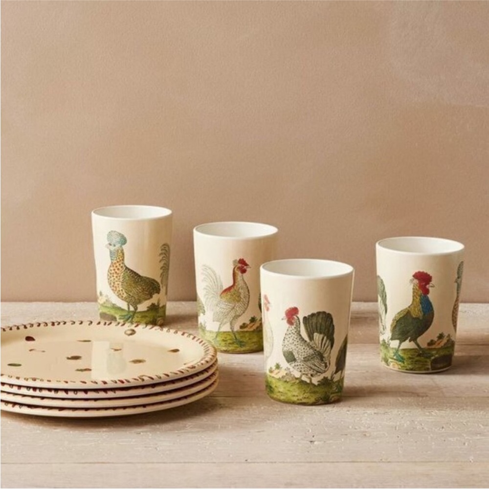 John Derian Thanksgiving kids melamine dinner‎ set for 4